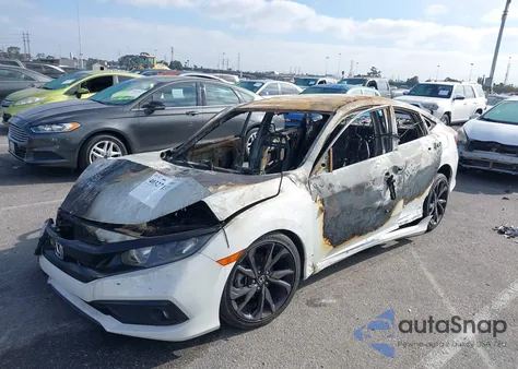 2020 Honda Civic Sport из США, поврежденный, VIN 19XFC2F86LE205439